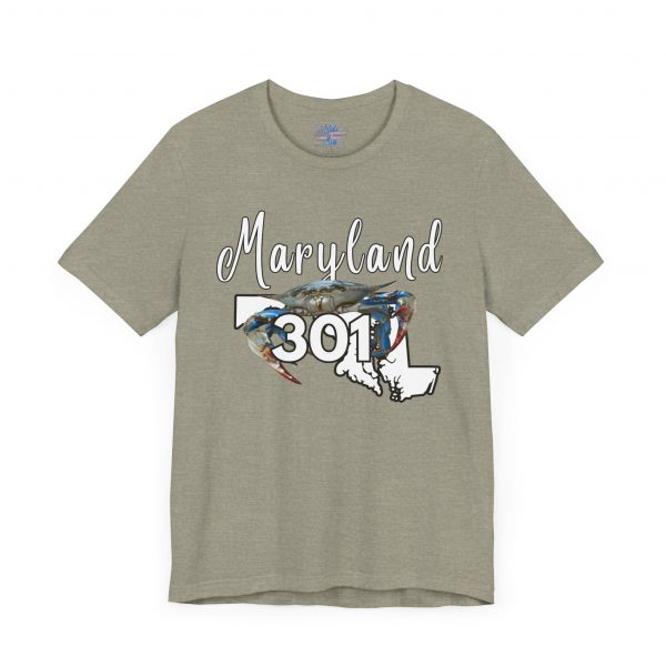 Maryland Crabs 301 Area Code by State of Mine Short Sleeve Tee, Unisex Summer Shirt, State Pride Tee, Beach T-Shirt, Gift for Marylanders - Image 31