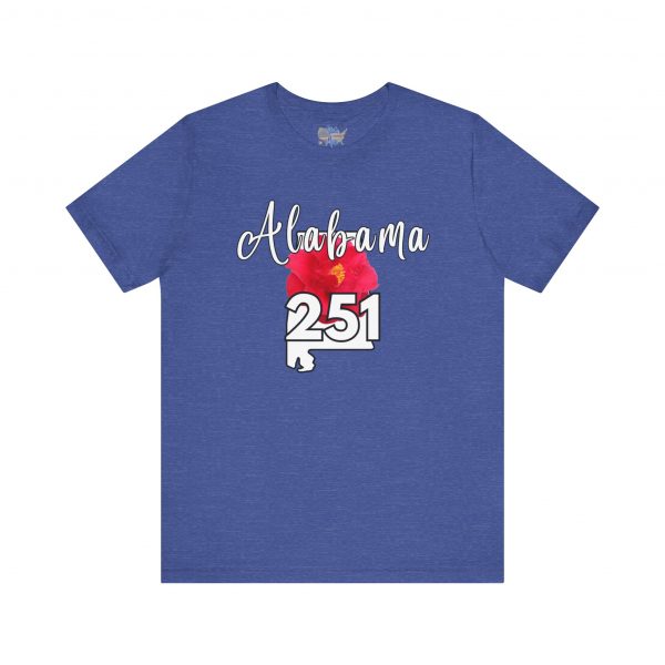 Alabama State Flower the Camellia 251 Area Code Tee by State of Mine, Casual Summer Wear, State Pride T-Shirt, Travel Souvenir, Gift for Him/Her, Festival Outfit, Outdoor Activities - Image 47