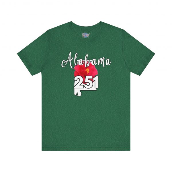 Alabama State Flower the Camellia 251 Area Code Tee by State of Mine, Casual Summer Wear, State Pride T-Shirt, Travel Souvenir, Gift for Him/Her, Festival Outfit, Outdoor Activities - Image 39