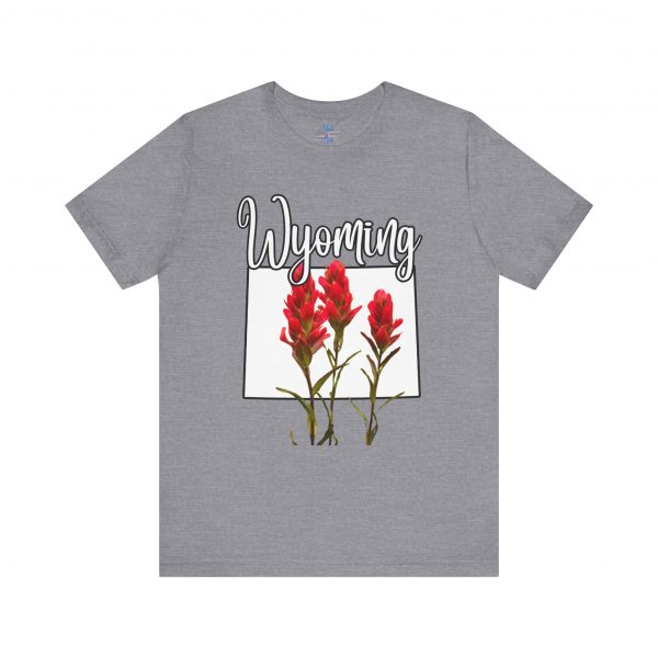 Wyoming State Flower The Indian Paintbrush by State of Mine Tee - Unisex Jersey Short Sleeve T-Shirt, Nature Lover Gift, Travel Souvenir, Spring Style, Casual Wear - Image 45