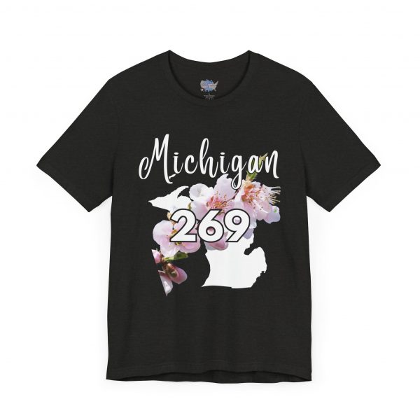 Michigan State Flower The Apple Blossom 269 Area Code by State of Mine. Unisex Jersey Short Sleeve Tee - Cozy Everyday Wear, Casual Style, Summer Essentials, Gift for Friends, Graphic Tee - Image 26
