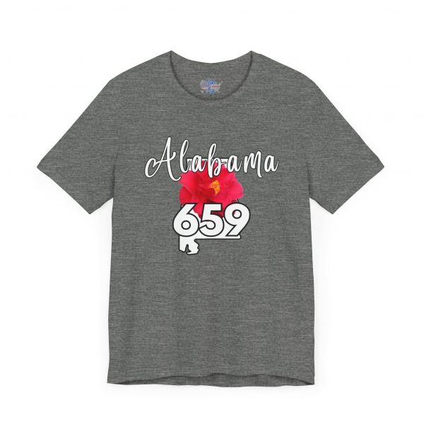 Alabama State Flower the Camellia 659 Area Code Tee by State of Mine, Casual Summer Wear, State Pride T-Shirt, Travel Souvenir, Gift for Him/Her, Festival Outfit, Outdoor Activities - Image 8