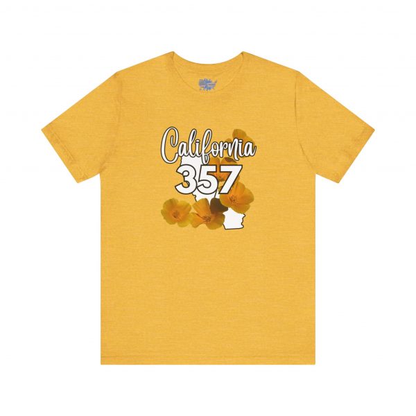 California State Flower the California Poppy 357 Area Code by State of Mine Tee, Unisex Jersey Short Sleeve Shirt, Perfect for Gifts, Travel, and Casual Wear, Ideal for Summer, Birthdays, and [...] - Image 27