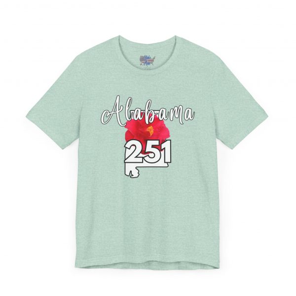 Alabama State Flower the Camellia 251 Area Code Tee by State of Mine, Casual Summer Wear, State Pride T-Shirt, Travel Souvenir, Gift for Him/Her, Festival Outfit, Outdoor Activities - Image 33