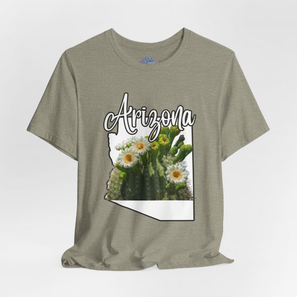 Arizona State Flower the Saguaro Blossom by State of Mine Tee, Unisex Jersey Short Sleeve Shirt, Perfect for Gifts, Travel, and Casual Wear, Ideal for Summer, Birthdays, and [...] - Image 13
