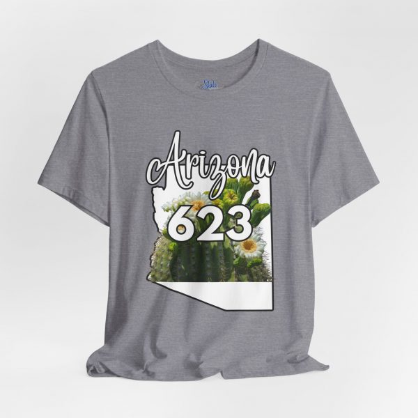 Arizona State Flower the Saguaro Blossom Area Code 623 by State of Mine  Tee, Unisex Jersey Short Sleeve Shirt, Perfect for Gifts, Travel, and Casual Wear, Ideal for Summer, Birthdays, and [...] - Image 21