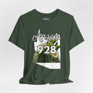 Arizona State Flower the Saguaro Blossom Area Code 928 by State of Mine  Tee, Unisex Jersey Short Sleeve Shirt, Perfect for Gifts, Travel, and Casual Wear, Ideal for Summer, Birthdays, and [...]