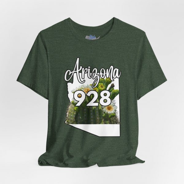 Arizona State Flower the Saguaro Blossom Area Code 928 by State of Mine  Tee, Unisex Jersey Short Sleeve Shirt, Perfect for Gifts, Travel, and Casual Wear, Ideal for Summer, Birthdays, and [...]