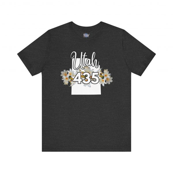 Utah State Flower Sego Lily 435 Area Code by State of Mine Floral Unisex Tee, Casual Shirt, Vintage Vibe, Gift for Utah Lovers, Summer Wear, Vacation Essential - Image 41