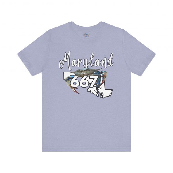 Maryland Crabs 667 Area Code by State of Mine Short Sleeve Tee, Unisex Summer Shirt, State Pride Tee, Beach T-Shirt, Gift for Marylanders - Image 41
