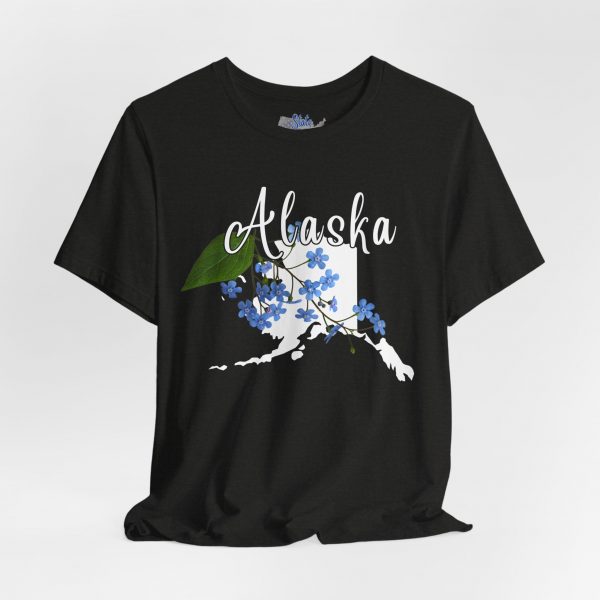 Alaska State Flower T-Shirt the Alpine Forget-Me-Not by State of Mine Graphic Tee, Unisex Shirt, Gift for Travelers, Casual Wear, Summer Fashion, Alaska Souvenir - Image 15
