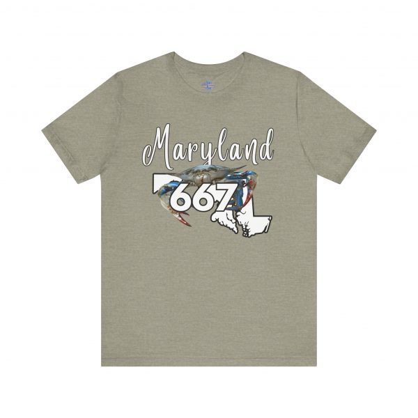 Maryland Crabs 667 Area Code by State of Mine Short Sleeve Tee, Unisex Summer Shirt, State Pride Tee, Beach T-Shirt, Gift for Marylanders - Image 33