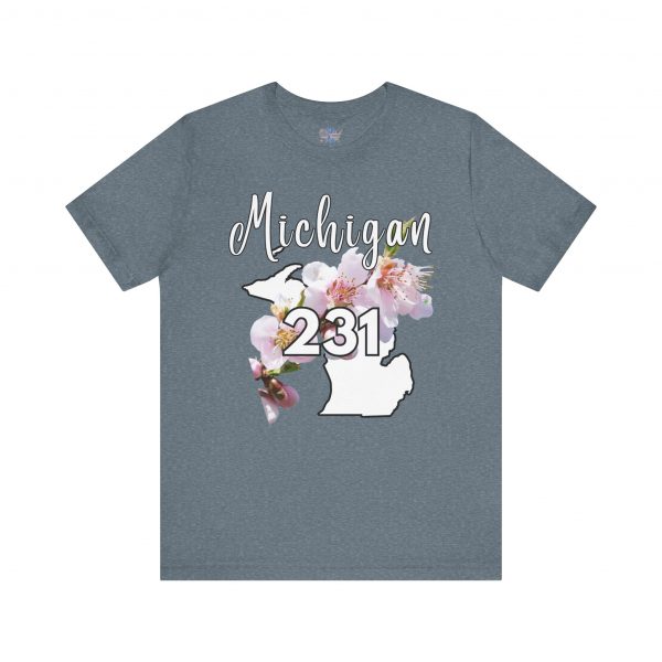 Michigan State Flower The Apple Blossom 231 Area Code by State of Mine. Unisex Jersey Short Sleeve Tee - Cozy Everyday Wear, Casual Style, Summer Essentials, Gift for Friends, Graphic Tee - Image 40