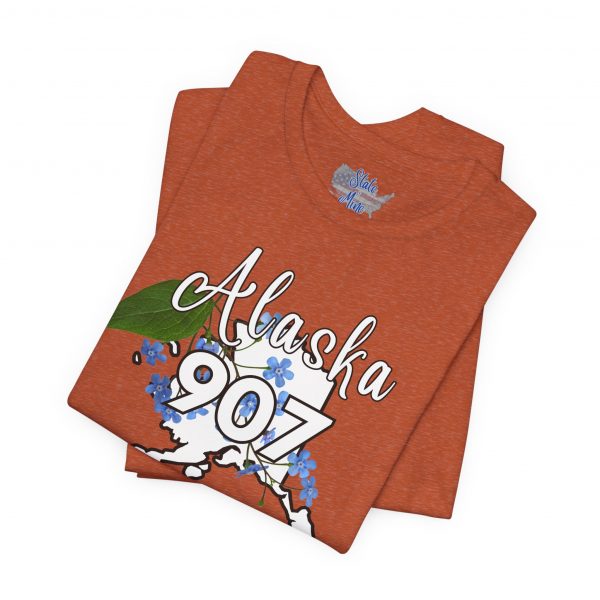 Alaska 907 Graphic Tee, Unisex Shirt, Gift for Travelers, Casual Wear, Summer Fashion, Alaska Souvenir - Image 12