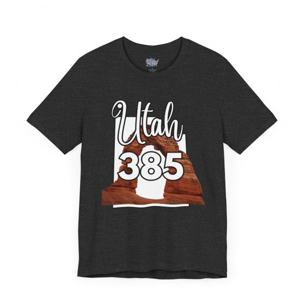 Utah 385 Area Code Arches by State of Mine. Unisex Jersey Tee, Outdoor Adventure Shirt, Travel Gift, Casual Wear, Summer Tee, Unique Design - Image 43