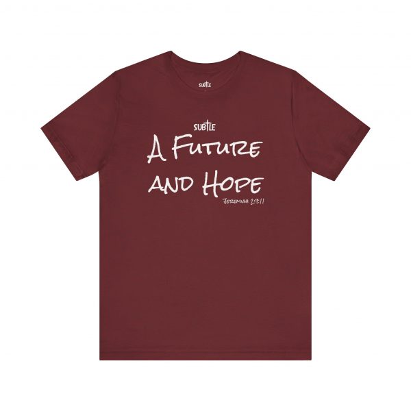 A Future and Hope by Subtle Merch--Unisex Dark Colored Heavy Cotton T-Shirt, Faith-Based and Inspirational, Jeremiah 29:11 - Image 53