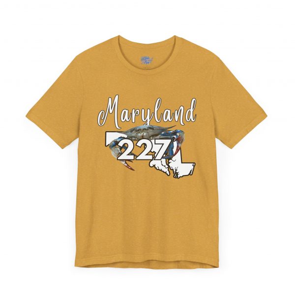 Maryland Blue Crabs 227 Area Code by State of Mine Short Sleeve Tee, Unisex Summer Shirt, State Pride Tee, Beach T-Shirt, Gift for Marylanders - Image 27