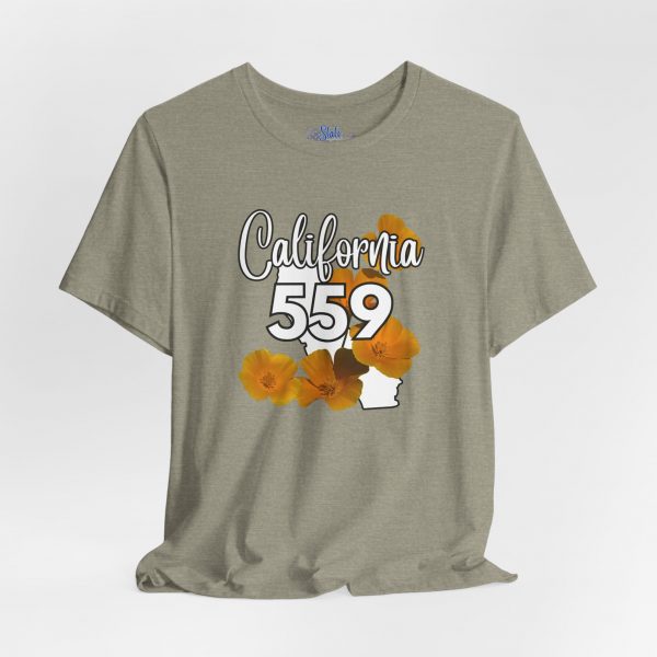 California State Flower the California Poppy 559 Area Code by State of Mine Tee, Unisex Jersey Short Sleeve Shirt, Perfect for Gifts, Travel, and Casual Wear, Ideal for Summer, Birthdays, and [...] - Image 13