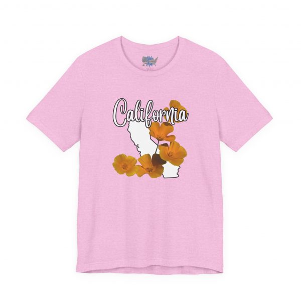 California State Flower the California Poppy by State of Mine Tee, Unisex Jersey Short Sleeve Shirt, Perfect for Gifts, Travel, and Casual Wear, Ideal for Summer, Birthdays, and [...] - Image 25