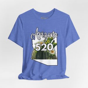 Arizona State Flower the Saguaro Blossom Area Code 520 by State of Mine  Tee, Unisex Jersey Short Sleeve Shirt, Perfect for Gifts, Travel, and Casual Wear, Ideal for Summer, Birthdays, and [...]
