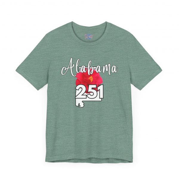 Alabama State Flower the Camellia 251 Area Code Tee by State of Mine, Casual Summer Wear, State Pride T-Shirt, Travel Souvenir, Gift for Him/Her, Festival Outfit, Outdoor Activities - Image 37