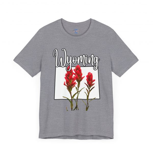 Wyoming State Flower The Indian Paintbrush by State of Mine Tee - Unisex Jersey Short Sleeve T-Shirt, Nature Lover Gift, Travel Souvenir, Spring Style, Casual Wear - Image 47