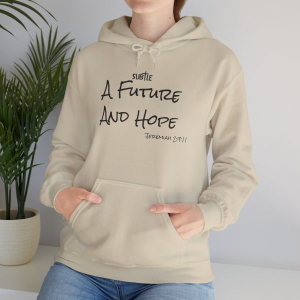 A Future and Hope by Subtle--Unisex Hoodie, Cozy Sweatshirt, Faith-Based Inspirational Apparel,  Jeremiah 23:11 - Image 15