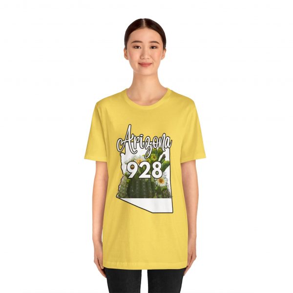 Arizona State Flower the Saguaro Blossom Area Code 928 by State of Mine  Tee, Unisex Jersey Short Sleeve Shirt, Perfect for Gifts, Travel, and Casual Wear, Ideal for Summer, Birthdays, and [...] - Image 18