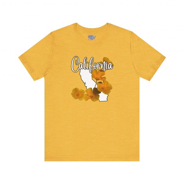 California State Flower the California Poppy by State of Mine Tee, Unisex Jersey Short Sleeve Shirt, Perfect for Gifts, Travel, and Casual Wear, Ideal for Summer, Birthdays, and [...] - Image 27