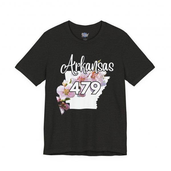 Arkansas State Flower The Apple Blossom 479 Area Code by State of Mine. Unisex Jersey Short Sleeve Tee - Cozy Everyday Wear, Casual Style, Summer Essentials, Gift for Friends, Graphic Tee - Image 26