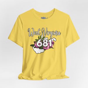 West Virginia State Flower the Rhododendron Area Code 681 by State of Mine Tee, Unisex Jersey Short Sleeve Shirt, Perfect for Gifts, Travel, and Casual Wear, Ideal for Summer, Birthdays, and [...]
