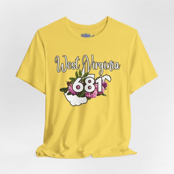 West Virginia State Flower the Rhododendron Area Code 681 by State of Mine Tee, Unisex Jersey Short Sleeve Shirt, Perfect for Gifts, Travel, and Casual Wear, Ideal for Summer, Birthdays, and [...]