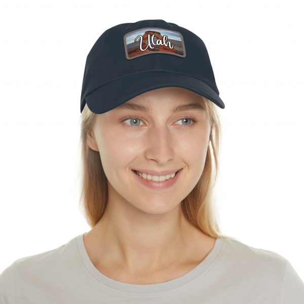 Utah Arches Dad Hat by State of Mine with Leather Patch, Beach Vibes Cap, Gift for Dad, Outdoor Hat, Casual Style Headwear - Image 24