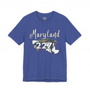 Maryland Blue Crabs 227 Area Code by State of Mine Short Sleeve Tee, Unisex Summer Shirt, State Pride Tee, Beach T-Shirt, Gift for Marylanders