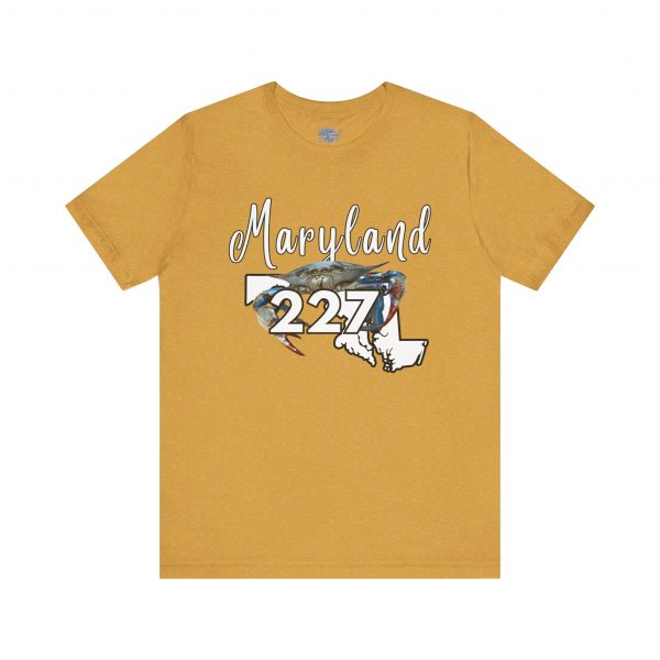 Maryland Blue Crabs 227 Area Code by State of Mine Short Sleeve Tee, Unisex Summer Shirt, State Pride Tee, Beach T-Shirt, Gift for Marylanders - Image 25