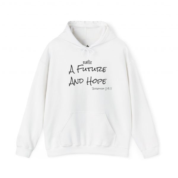 A Future and Hope by Subtle--Unisex Hoodie, Cozy Sweatshirt, Faith-Based Inspirational Apparel,  Jeremiah 23:11 - Image 9