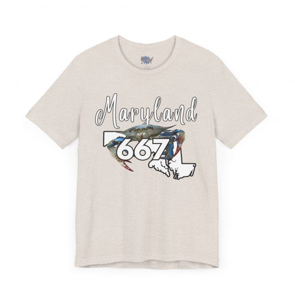 Maryland Crabs 667 Area Code by State of Mine Short Sleeve Tee, Unisex Summer Shirt, State Pride Tee, Beach T-Shirt, Gift for Marylanders - Image 23