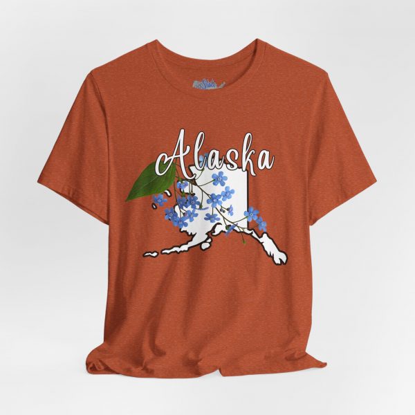 Alaska State Flower T-Shirt the Alpine Forget-Me-Not by State of Mine Graphic Tee, Unisex Shirt, Gift for Travelers, Casual Wear, Summer Fashion, Alaska Souvenir - Image 13