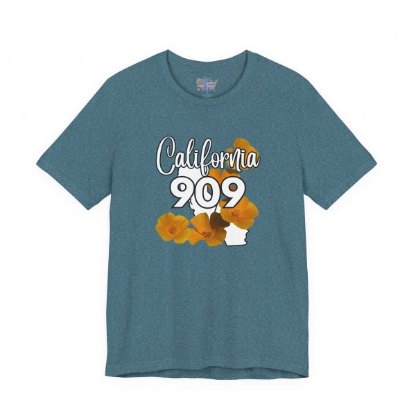 California State Flower the California Poppy 909 Area Code by State of Mine Tee, Unisex Jersey Short Sleeve Shirt, Perfect for Gifts, Travel, and Casual Wear, Ideal for Summer, Birthdays, and [...] - Image 33