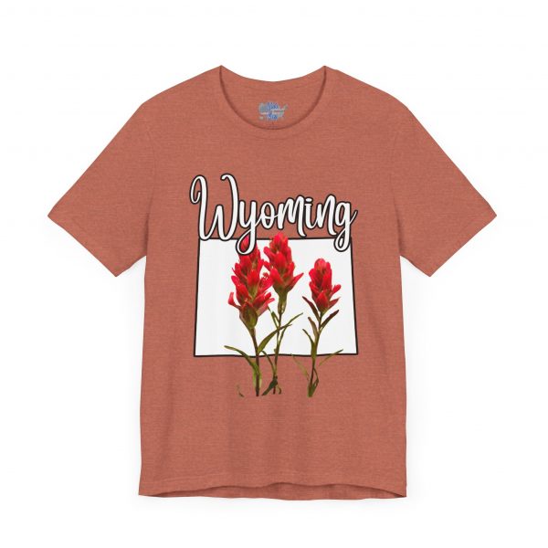 Wyoming State Flower The Indian Paintbrush by State of Mine Tee - Unisex Jersey Short Sleeve T-Shirt, Nature Lover Gift, Travel Souvenir, Spring Style, Casual Wear - Image 7