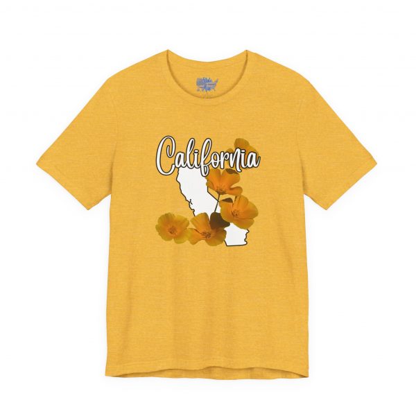 California State Flower the California Poppy by State of Mine Tee, Unisex Jersey Short Sleeve Shirt, Perfect for Gifts, Travel, and Casual Wear, Ideal for Summer, Birthdays, and [...] - Image 29