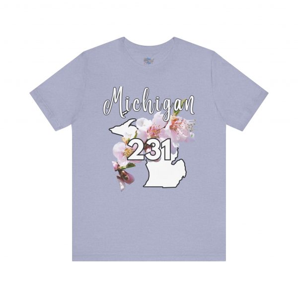 Michigan State Flower The Apple Blossom 231 Area Code by State of Mine. Unisex Jersey Short Sleeve Tee - Cozy Everyday Wear, Casual Style, Summer Essentials, Gift for Friends, Graphic Tee - Image 32