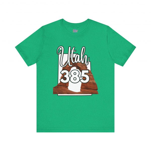 Utah 385 Area Code Arches by State of Mine. Unisex Jersey Tee, Outdoor Adventure Shirt, Travel Gift, Casual Wear, Summer Tee, Unique Design - Image 29