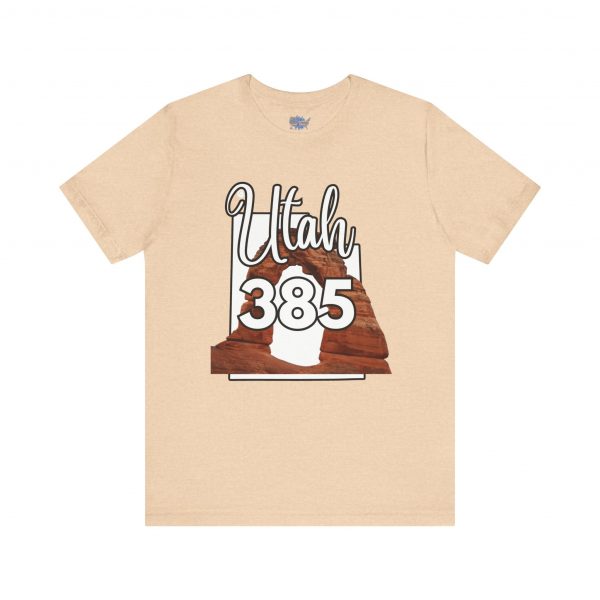 Utah 385 Area Code Arches by State of Mine. Unisex Jersey Tee, Outdoor Adventure Shirt, Travel Gift, Casual Wear, Summer Tee, Unique Design - Image 20