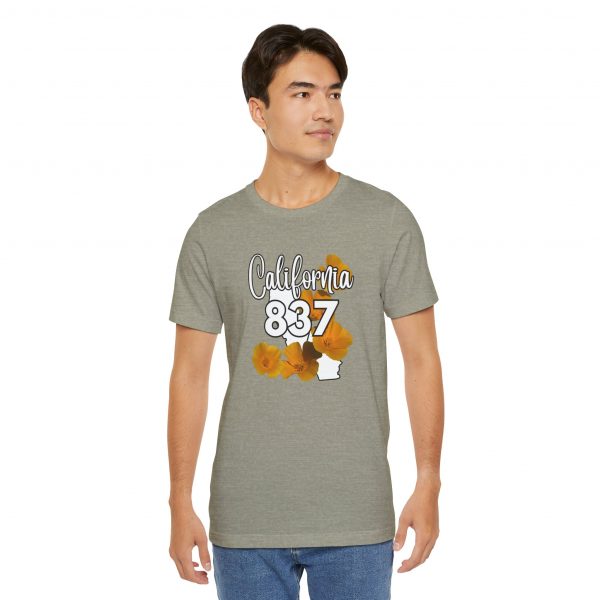 California State Flower the California Poppy 837 Area Code by State of Mine Tee, Unisex Jersey Short Sleeve Shirt, Perfect for Gifts, Travel, and Casual Wear, Ideal for Summer, Birthdays, and [...] - Image 14
