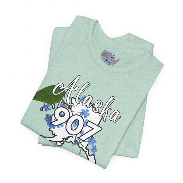 Alaska 907 Graphic Tee, Unisex Shirt, Gift for Travelers, Casual Wear, Summer Fashion, Alaska Souvenir - Image 16