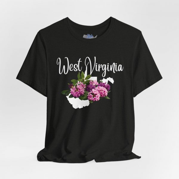 West Virginia State Flower the Rhododendron by State of Mine Tee, Unisex Jersey Short Sleeve Shirt, Perfect for Gifts, Travel, and Casual Wear, Ideal for Summer, Birthdays, and [...] - Image 11