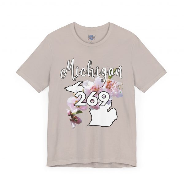Michigan State Flower The Apple Blossom 269 Area Code by State of Mine. Unisex Jersey Short Sleeve Tee - Cozy Everyday Wear, Casual Style, Summer Essentials, Gift for Friends, Graphic Tee - Image 30