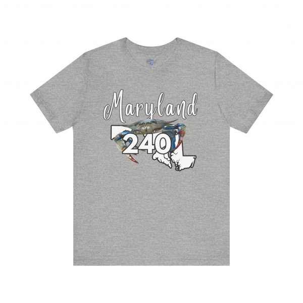 Maryland Blue Crabs Design 240 Area Code by State of Mine Short Sleeve Tee, Unisex Summer Shirt, State Pride Tee, Beach T-Shirt, Gift for Marylanders - Image 33