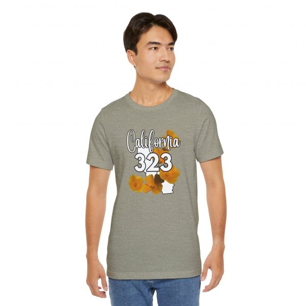 California State Flower the California Poppy  323 Area Code by State of Mine Tee, Unisex Jersey Short Sleeve Shirt, Perfect for Gifts, Travel, and Casual Wear, Ideal for Summer, Birthdays, and [...] - Image 14